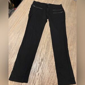 Labijou Black Stretch Boot Cut Pants, Size Medium
